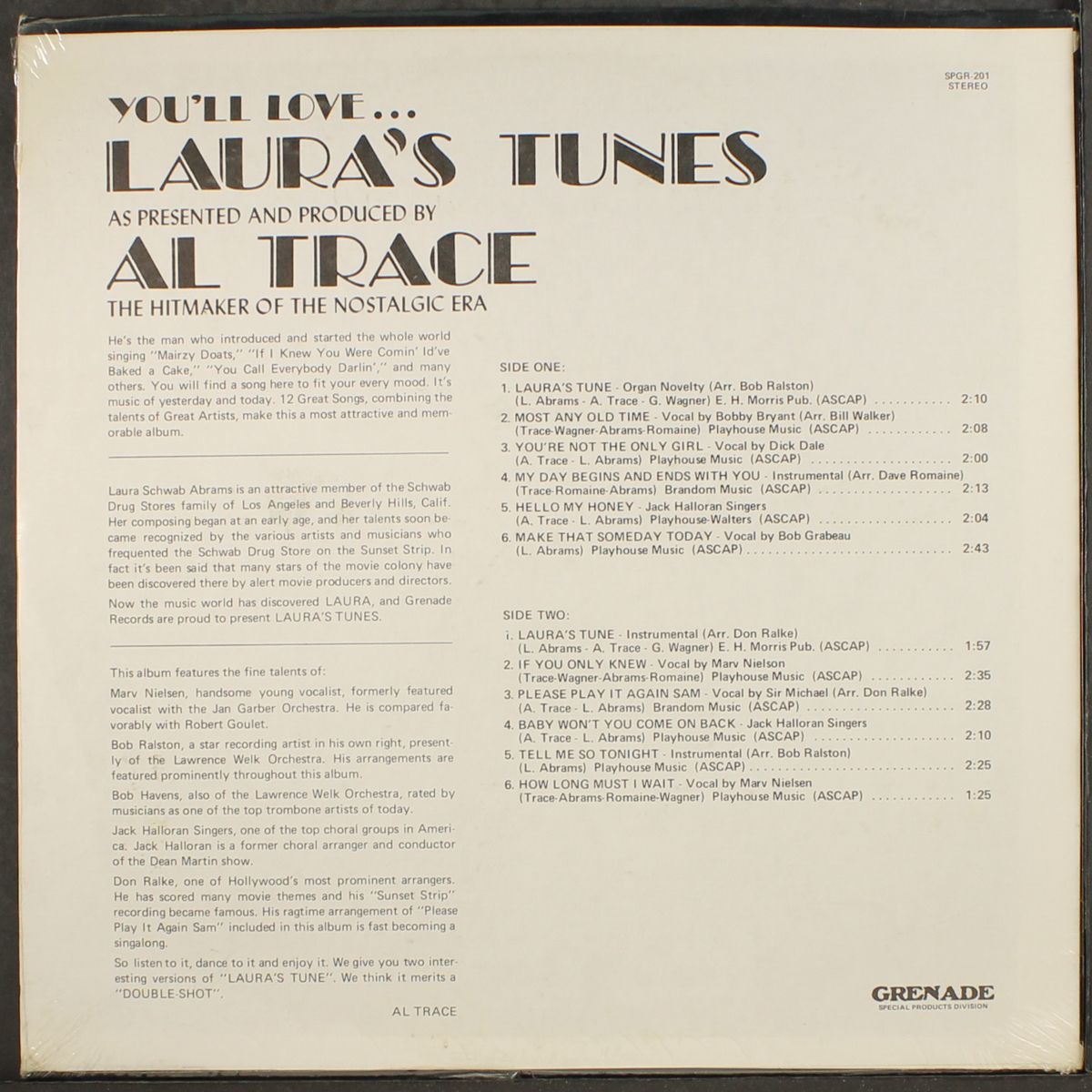 laura's tunes by AL TRACE
