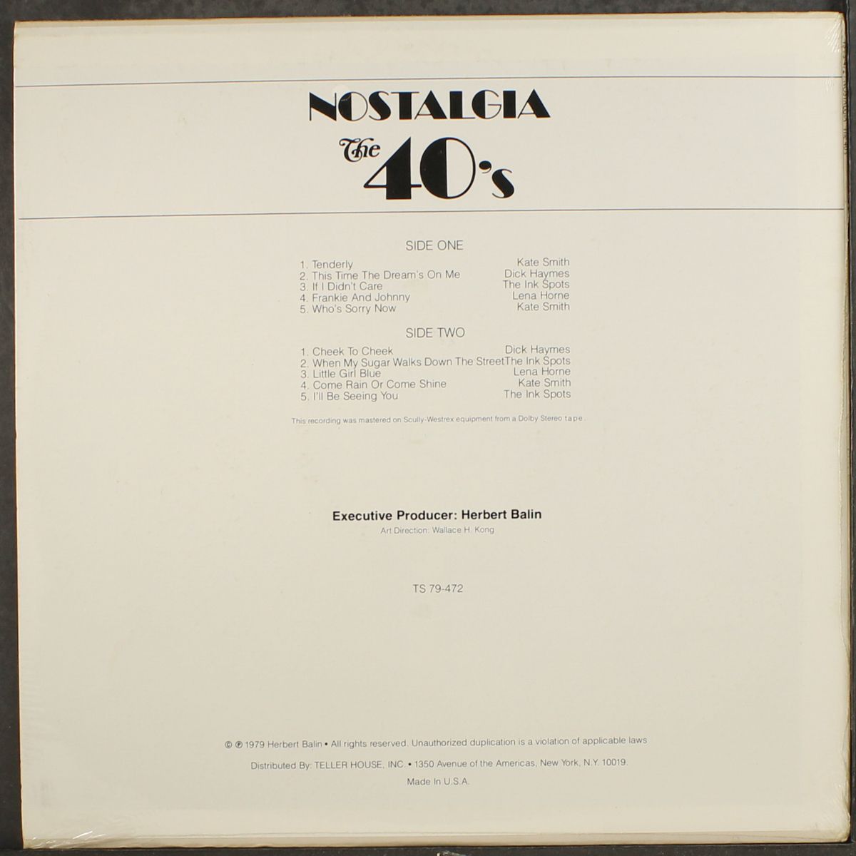 nostalgia- the 40's by VARIOUS