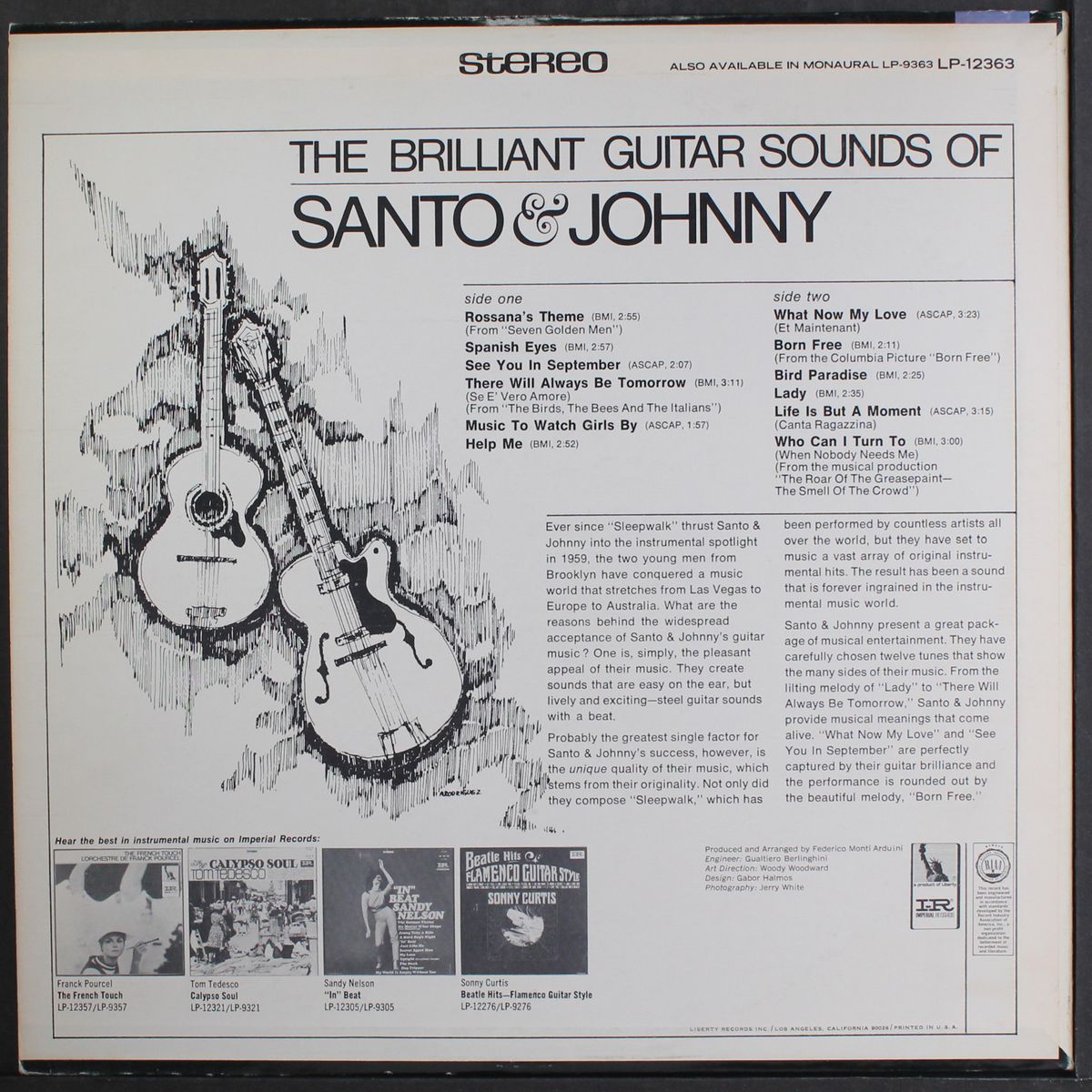 the brilliant guitar sounds of by SANTO & JOHNNY