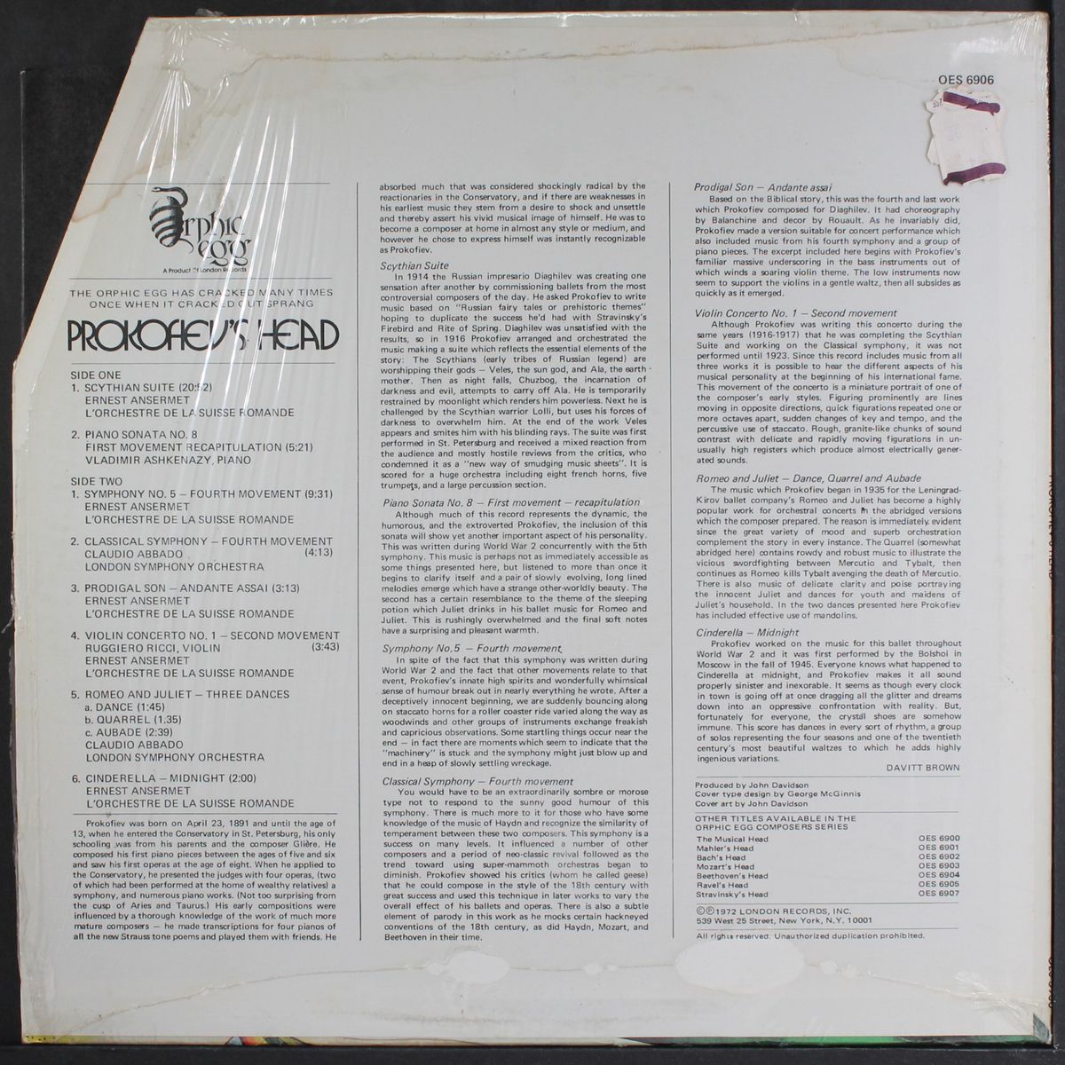 prokofiev's head by VARIOUS