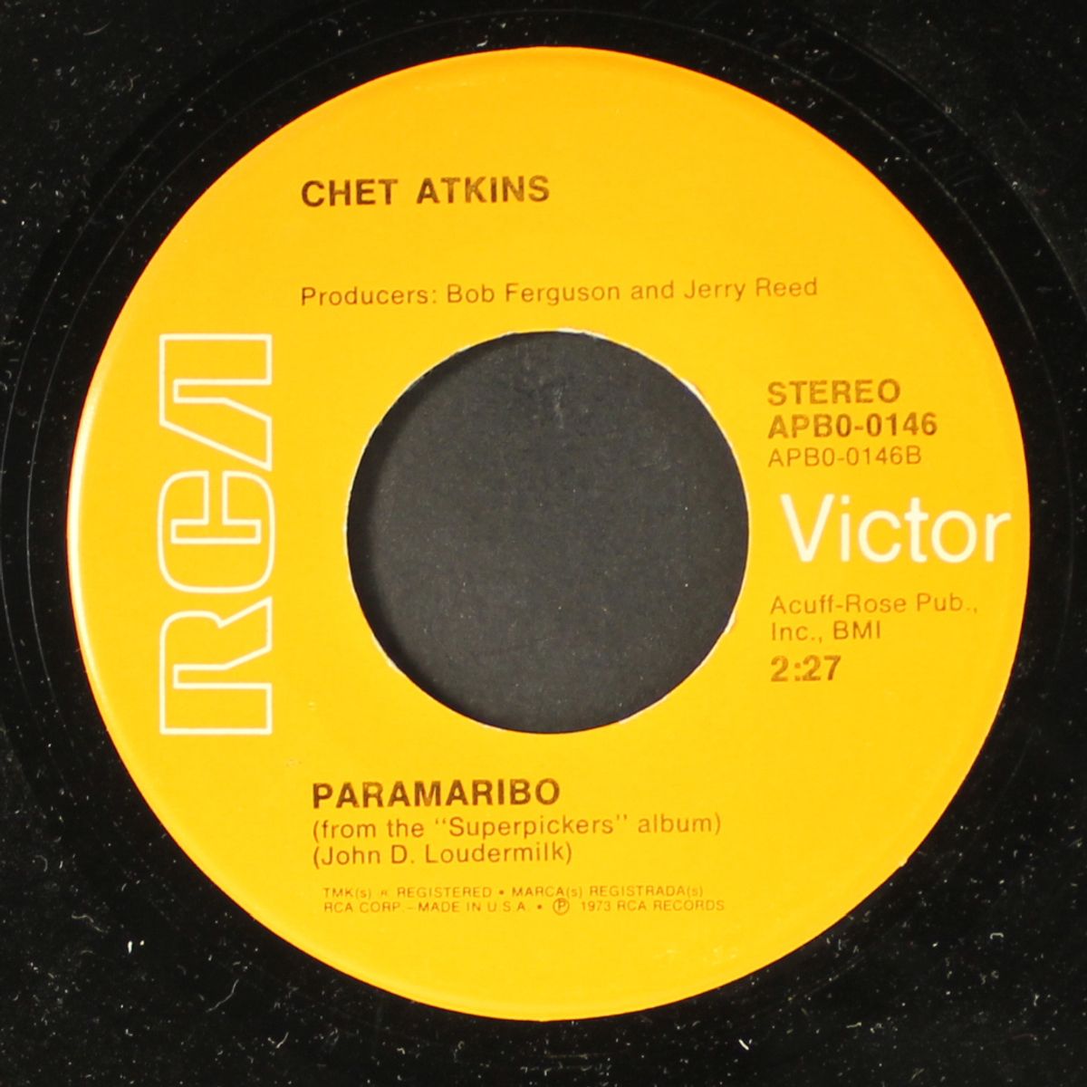 fiddlin' around / paramaribo by CHET ATKINS
