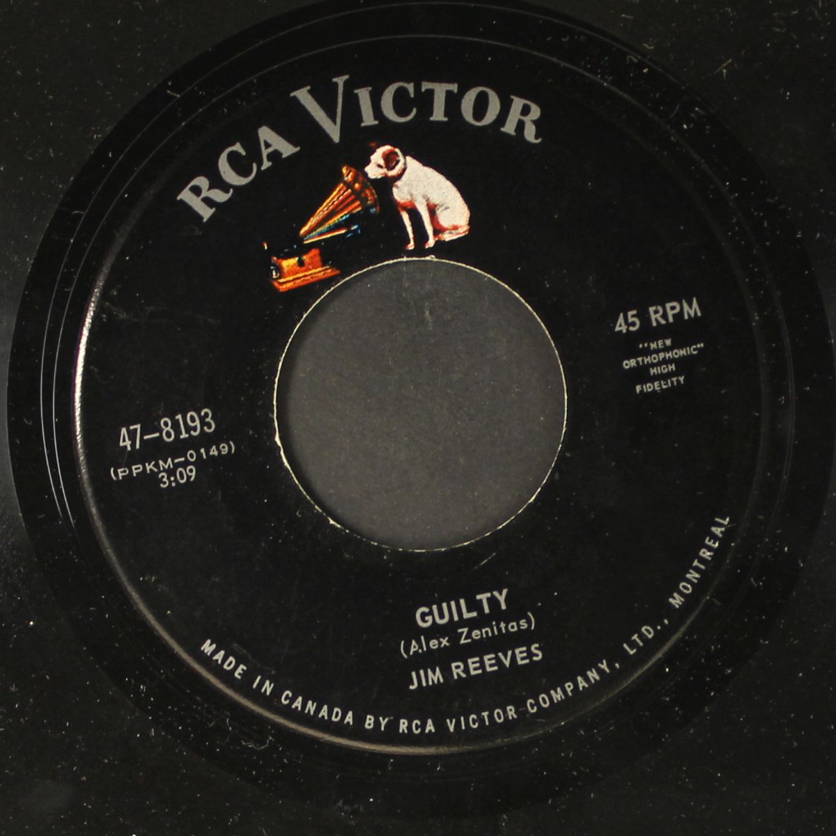 guilty / little ole you by JIM REEVES