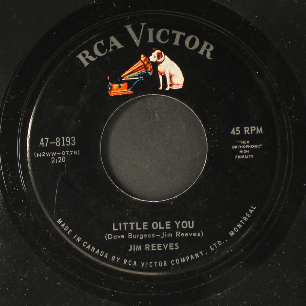 guilty / little ole you by JIM REEVES