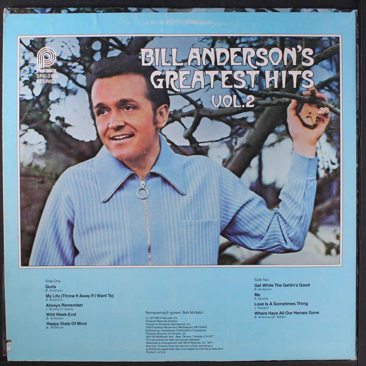 greatest hits, vol. 2 by BILL ANDERSON