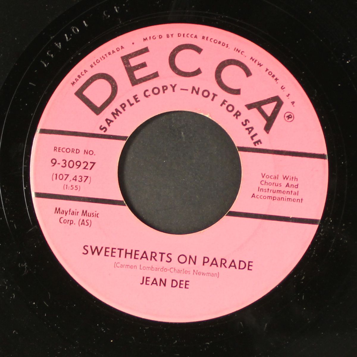 day by day your love grows sweeter / sweethearts on parade by JEAN DEE