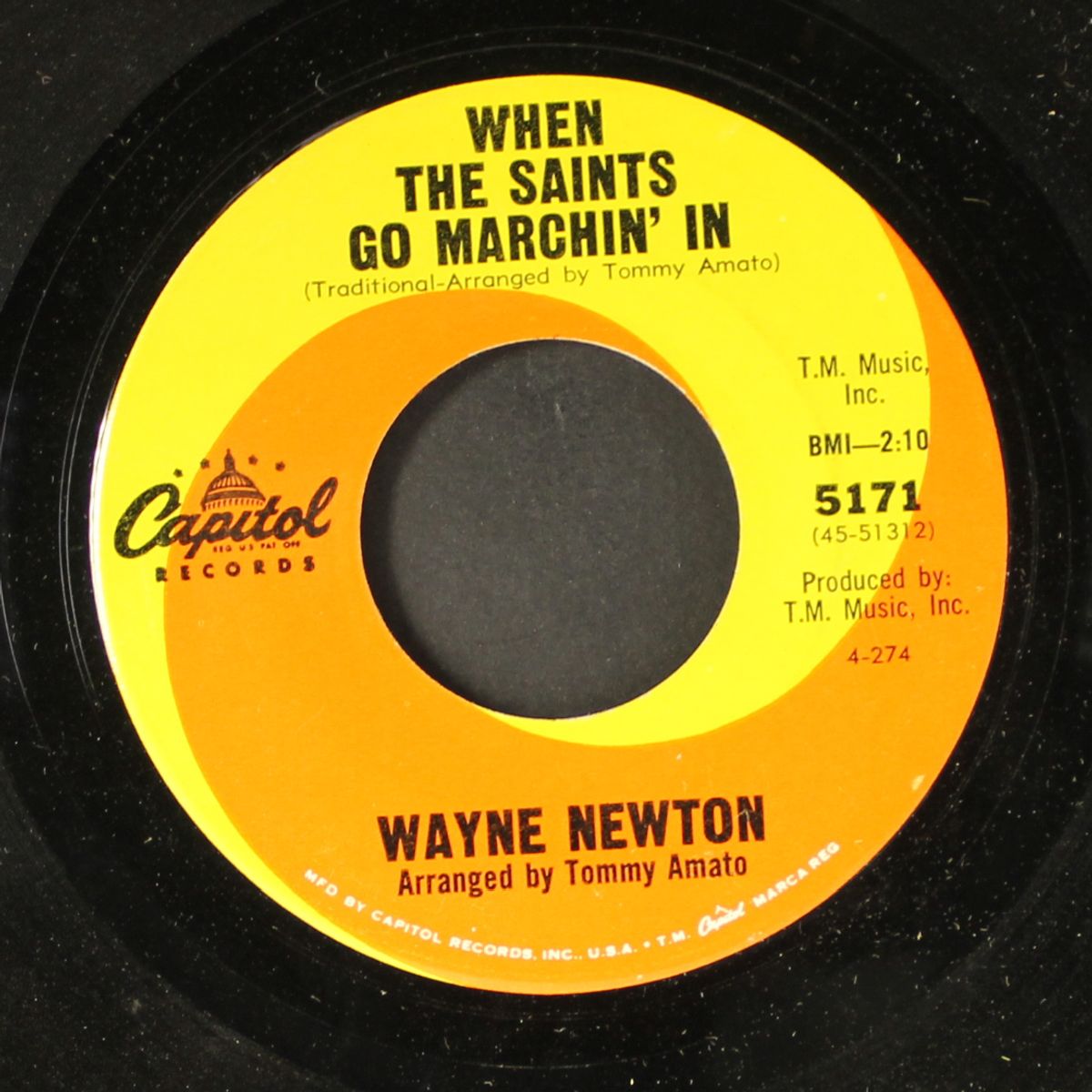 bill bailey / when the saints go marchin' in by WAYNE NEWTON