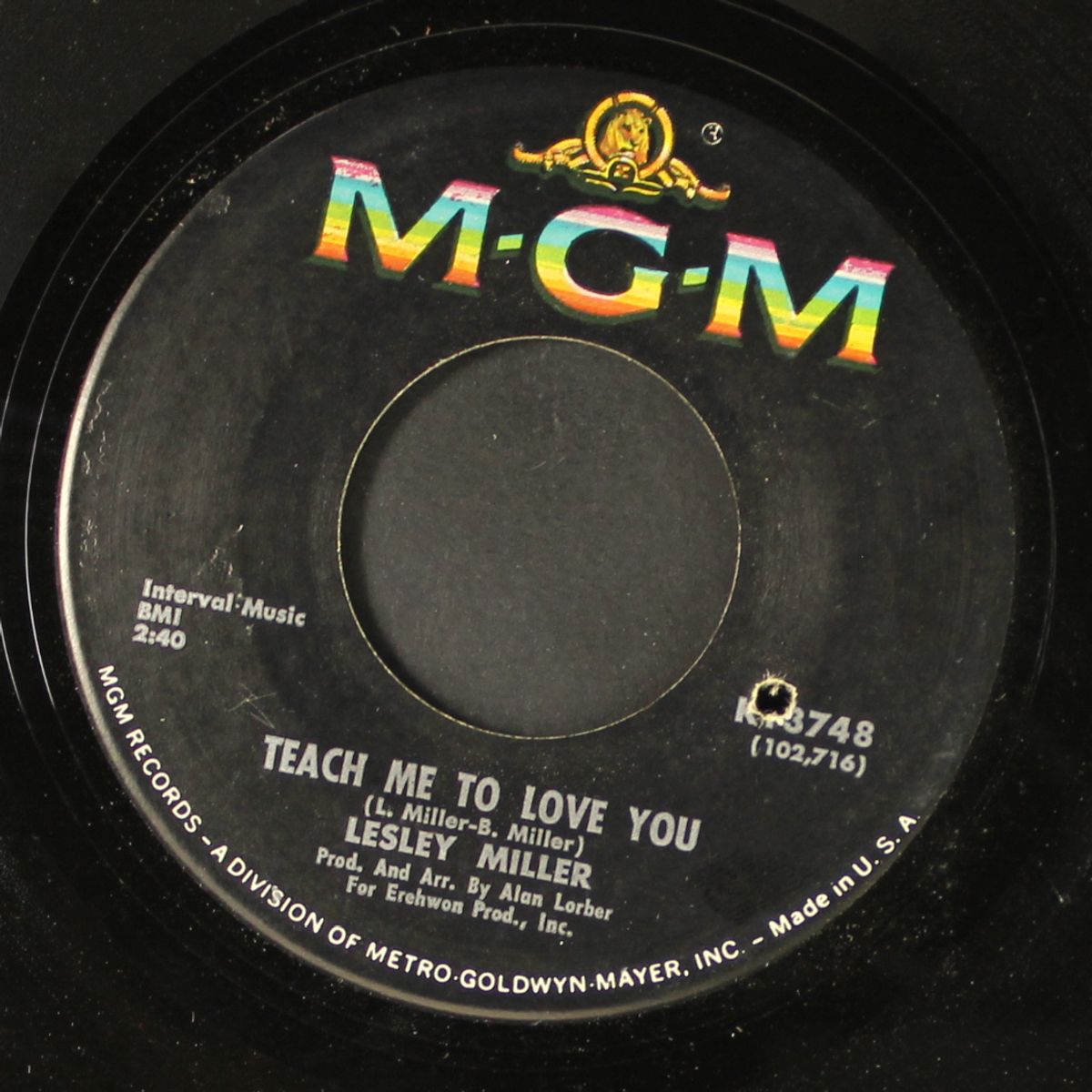 think of rain / teach me to love you by LESLEY MILLER