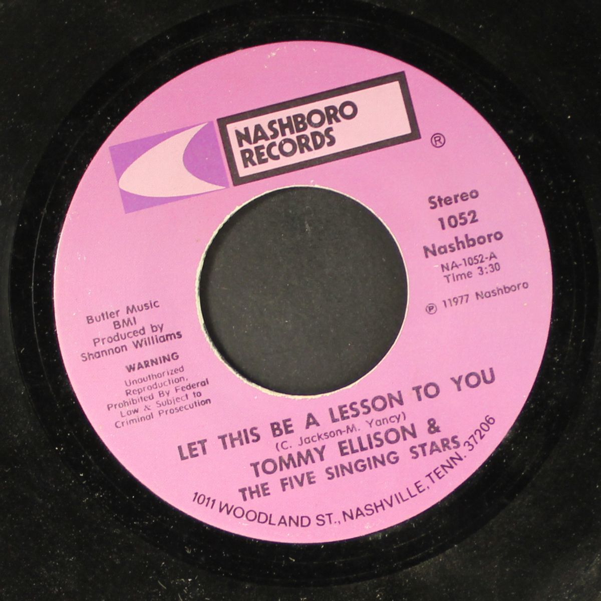 let this be a lesson to you / sailing by TOMMY ELLISON & FIVE SINGING STARS