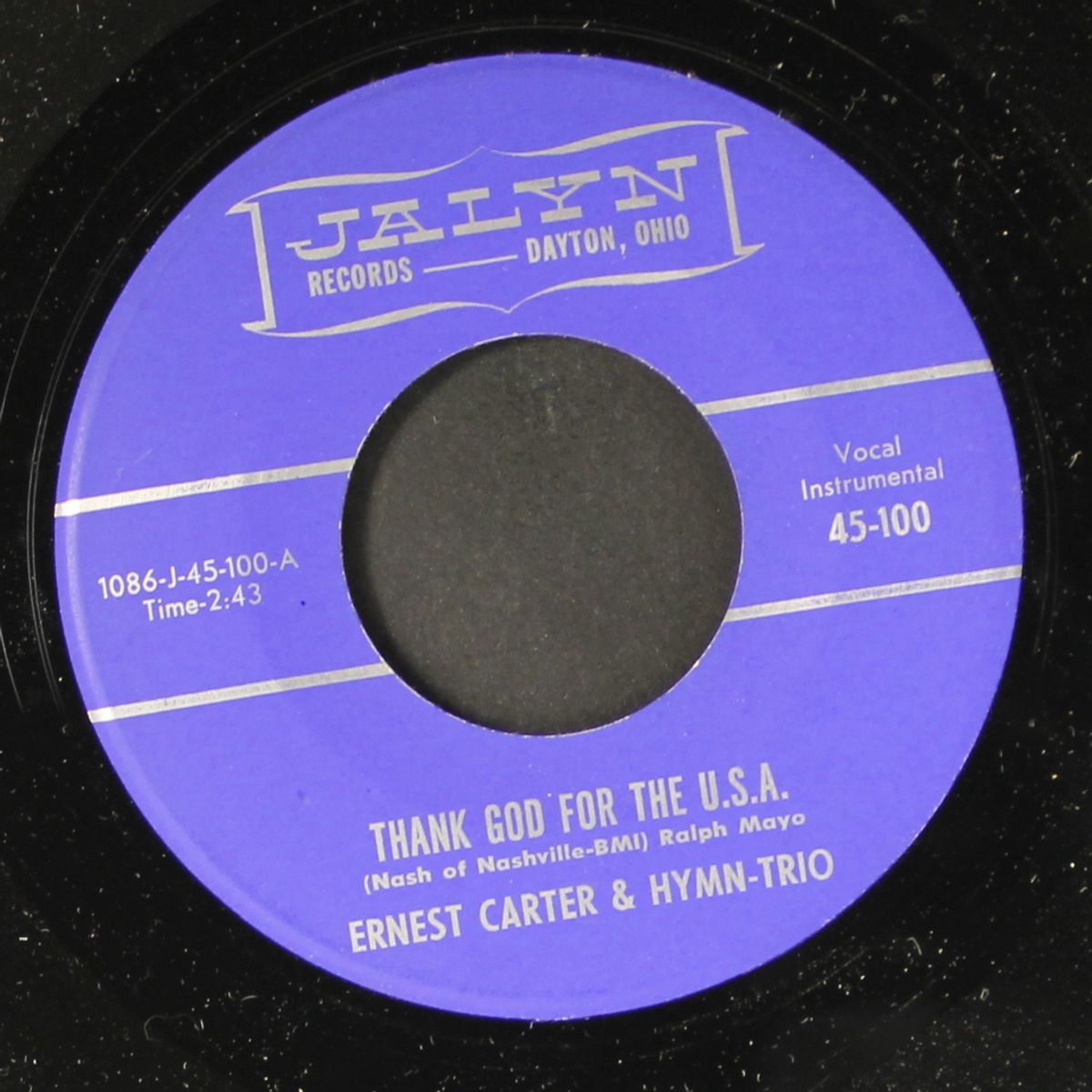 thank god for the u.s.a. / i was a child again by ERNEST CARTER & HYMN TRIO