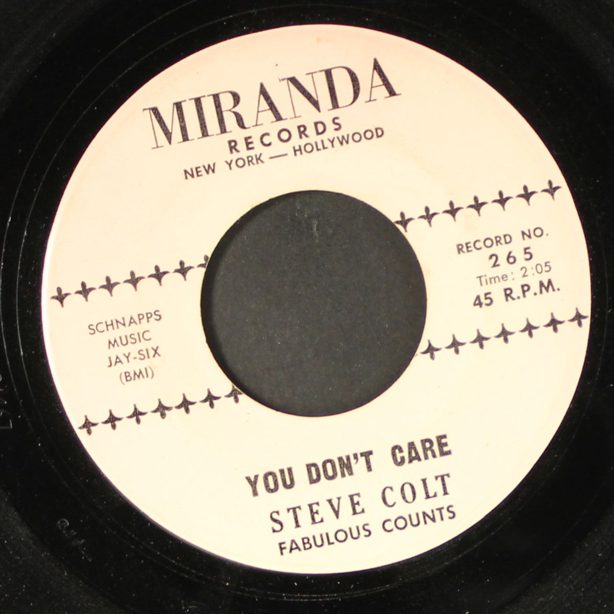 you don't care / in the still of the night by STEVE COLT