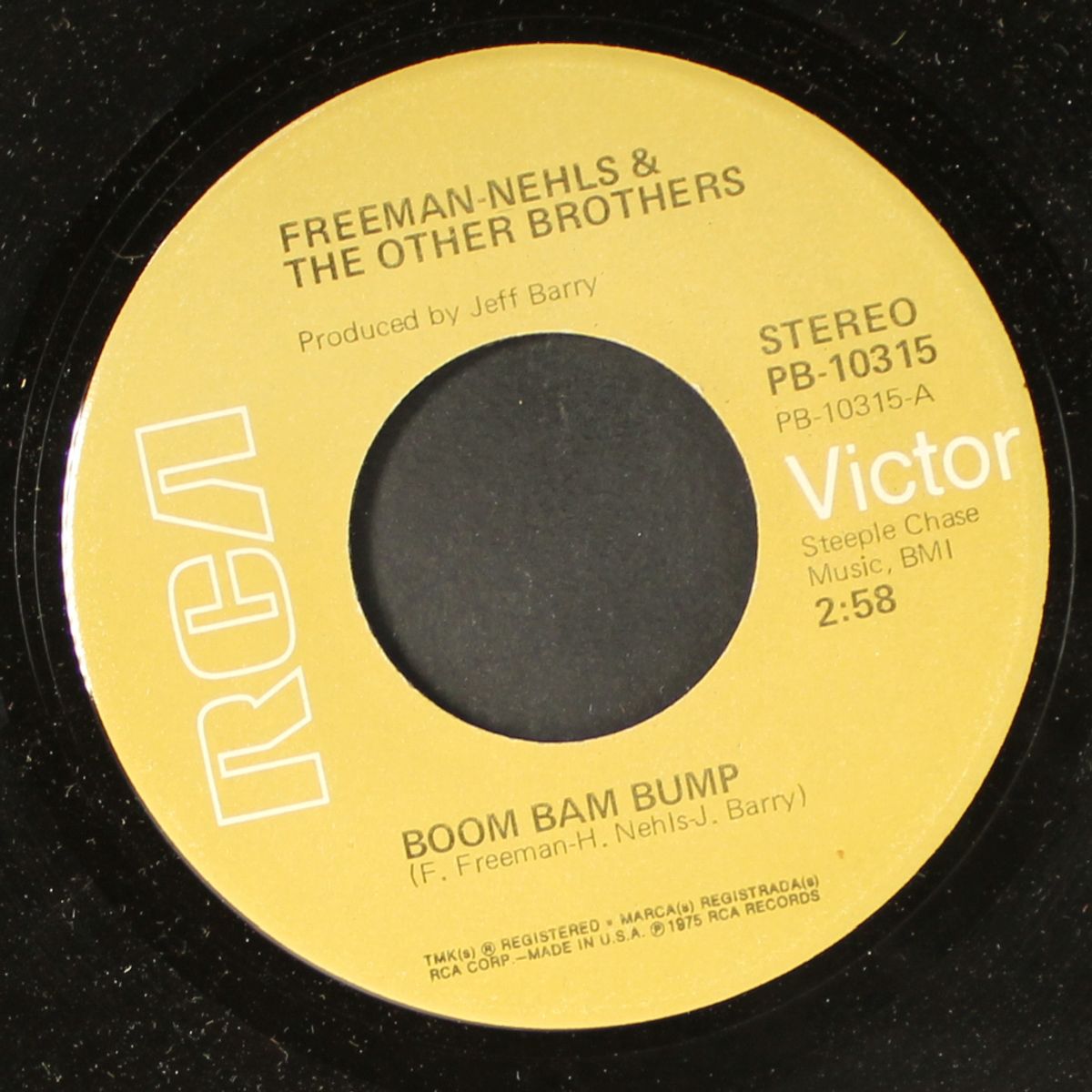 boom bam bump / just as long as you'll be there by FREEMAN-NEHLS & OTHER BROTHERS
