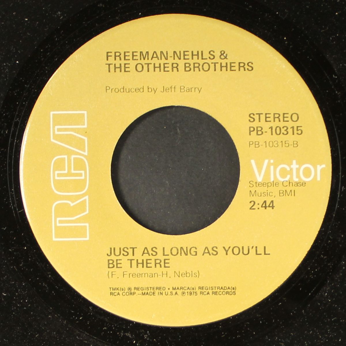 boom bam bump / just as long as you'll be there by FREEMAN-NEHLS & OTHER BROTHERS