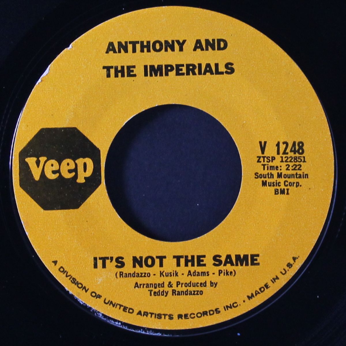 it's not the same / down on love by ANTHONY & IMPERIALS