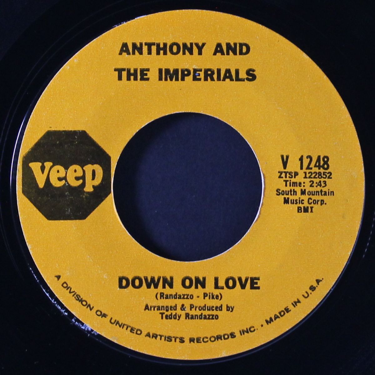 it's not the same / down on love by ANTHONY & IMPERIALS