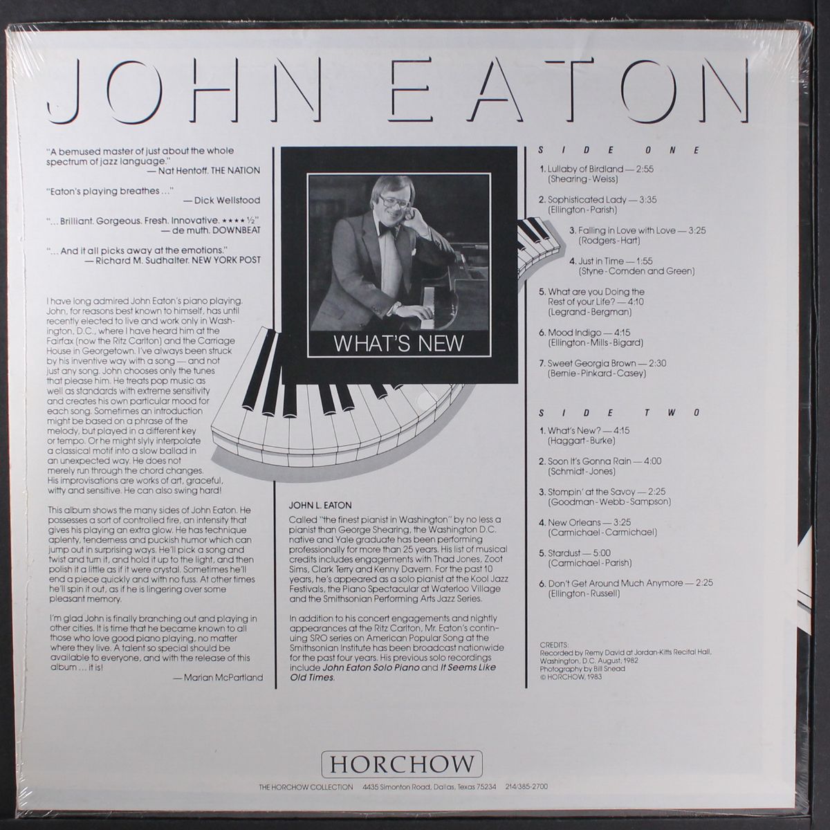 what's new by JOHN EATON