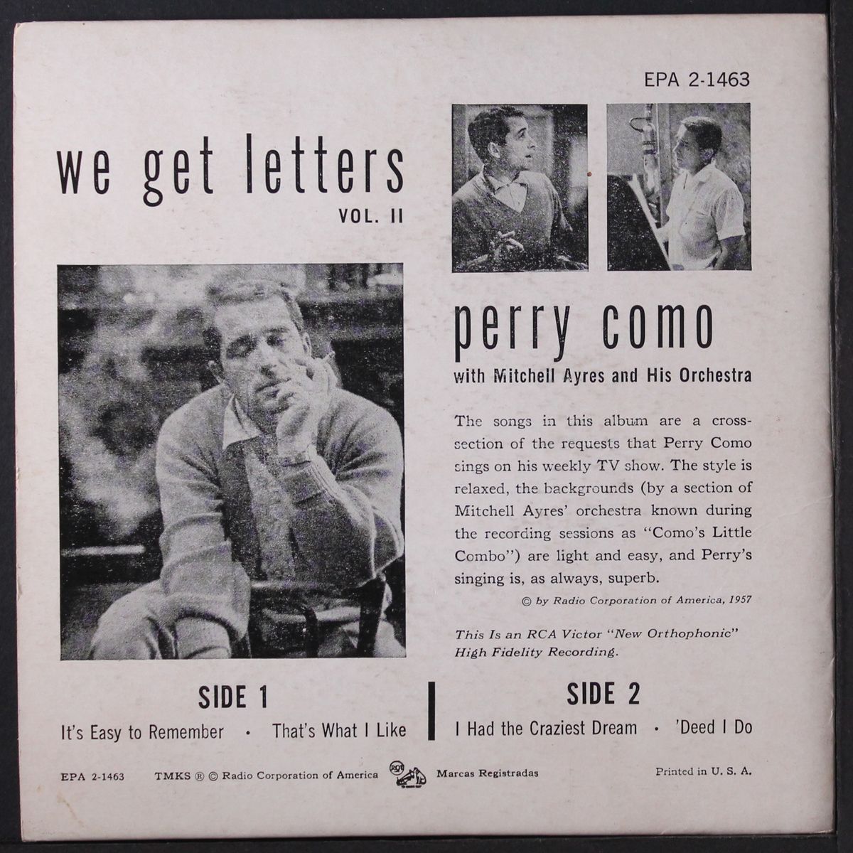 we get letters vol. ii by PERRY COMO