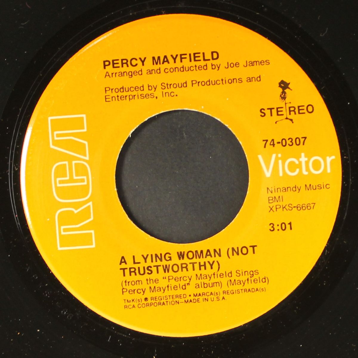 a lying woman / to live the past by PERCY MAYFIELD