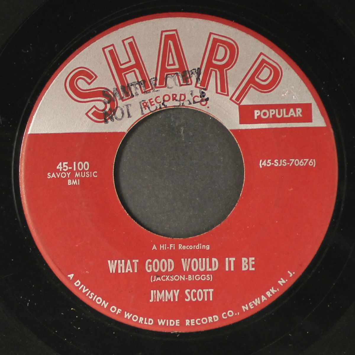 i'm afraid the masquerade is over / what good would it be by JIMMY SCOTT