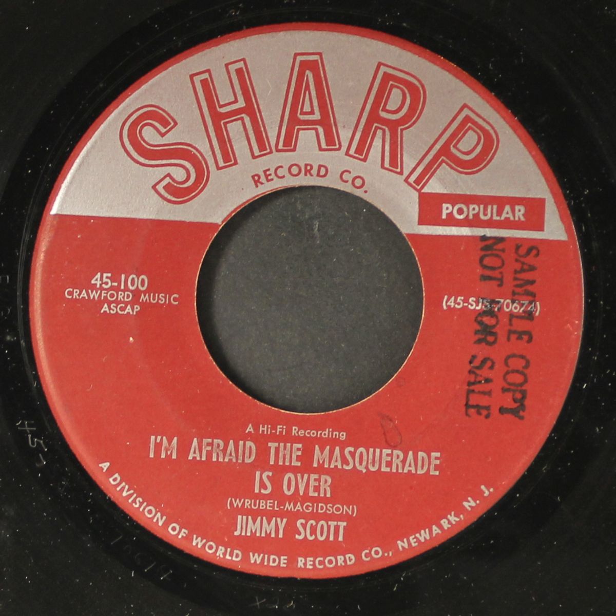 i'm afraid the masquerade is over / what good would it be by JIMMY SCOTT