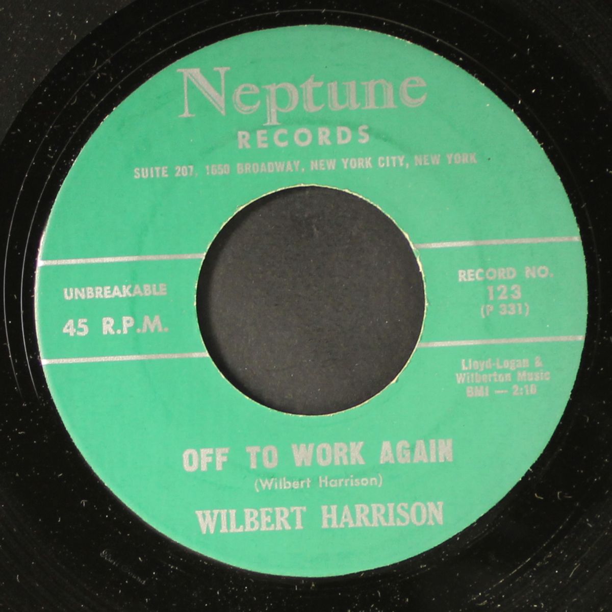 off to work again / after graduation by WILBERT HARRISON