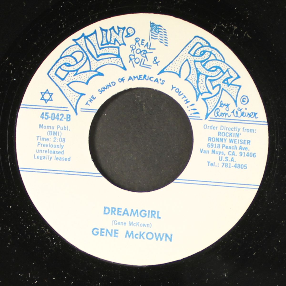 rockabilly rhythm / dreamgirl by GENE MCKOWN