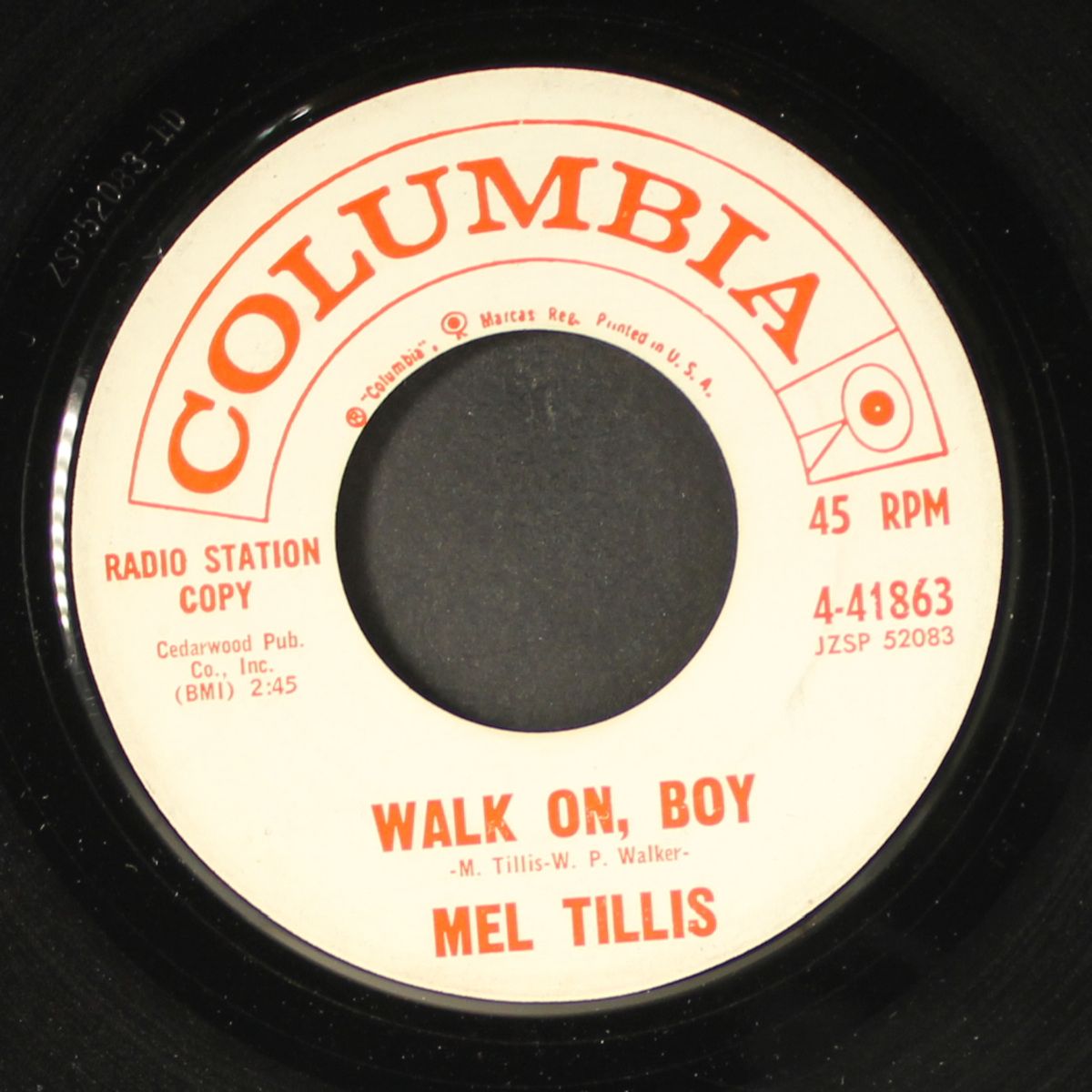 walk on, boy / say by MEL TILLIS