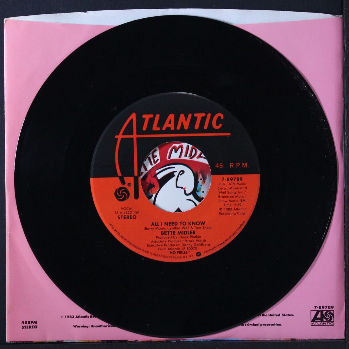all i need to know / my eye on you by BETTE MIDLER