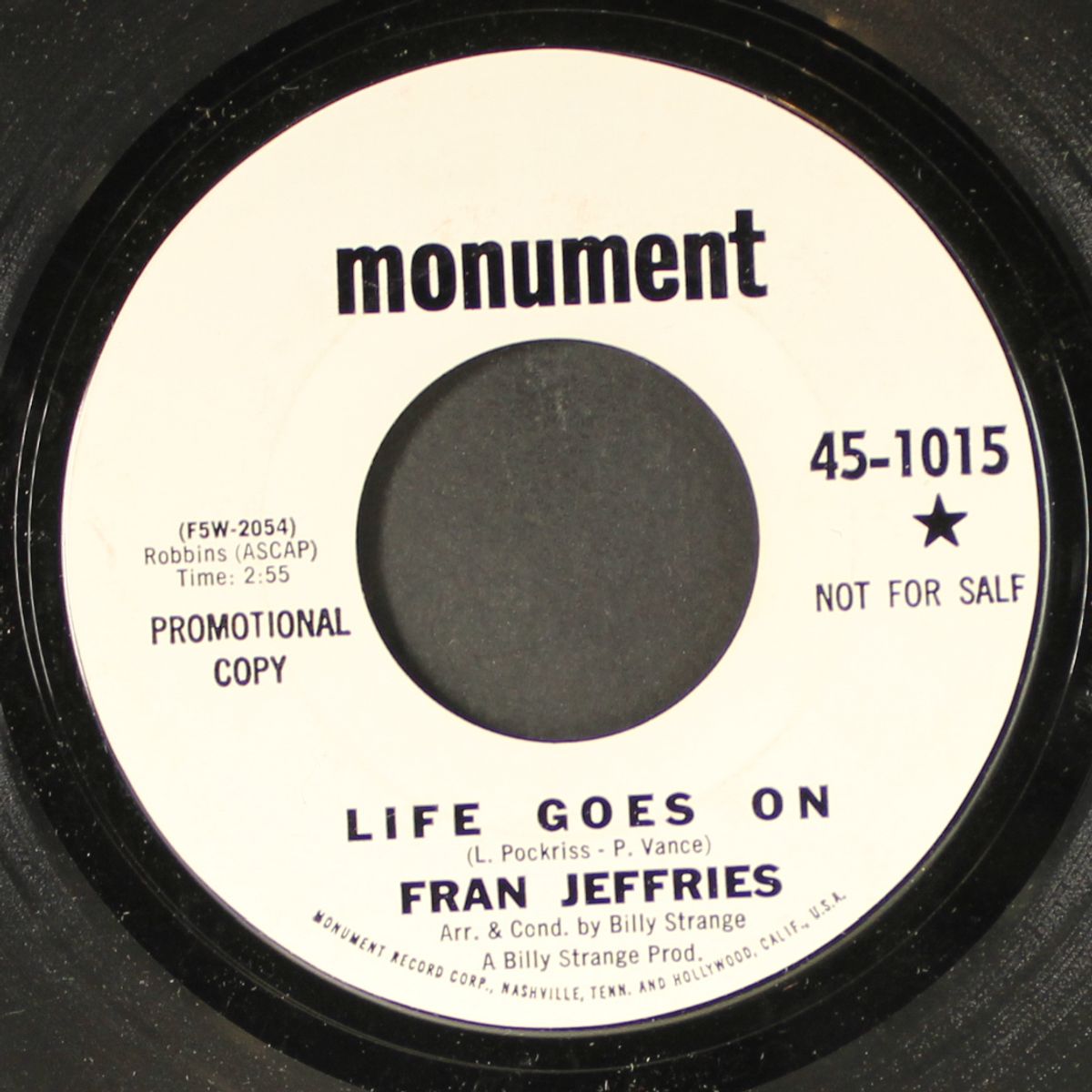 life goes on by FRAN JEFFRIES