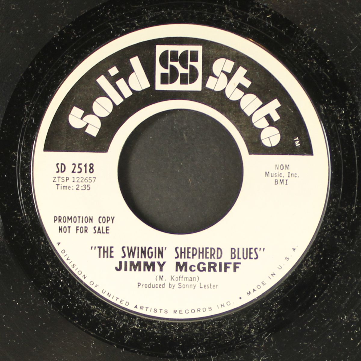 the swinging shepherd blues / tennessee waltz by JIMMY MCGRIFF
