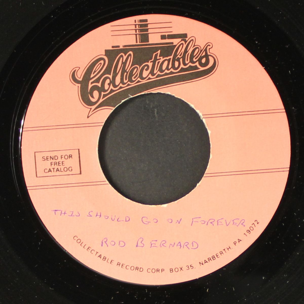 this should go on forever / pardon, mr. gordon by ROD BERNARD