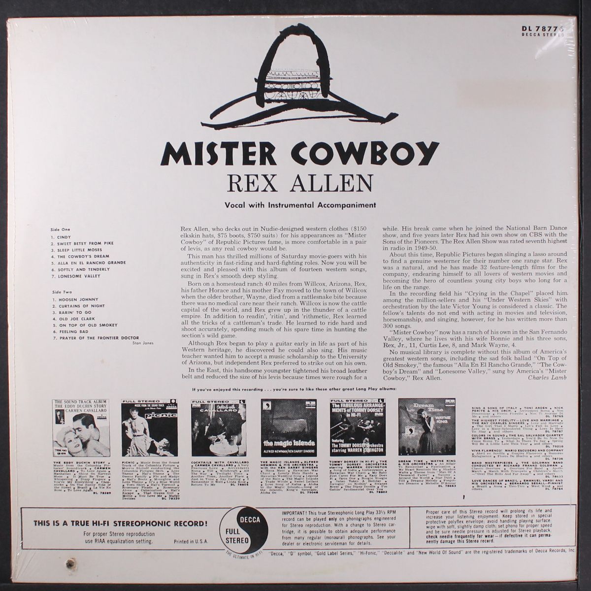 mister cowboy by REX ALLEN