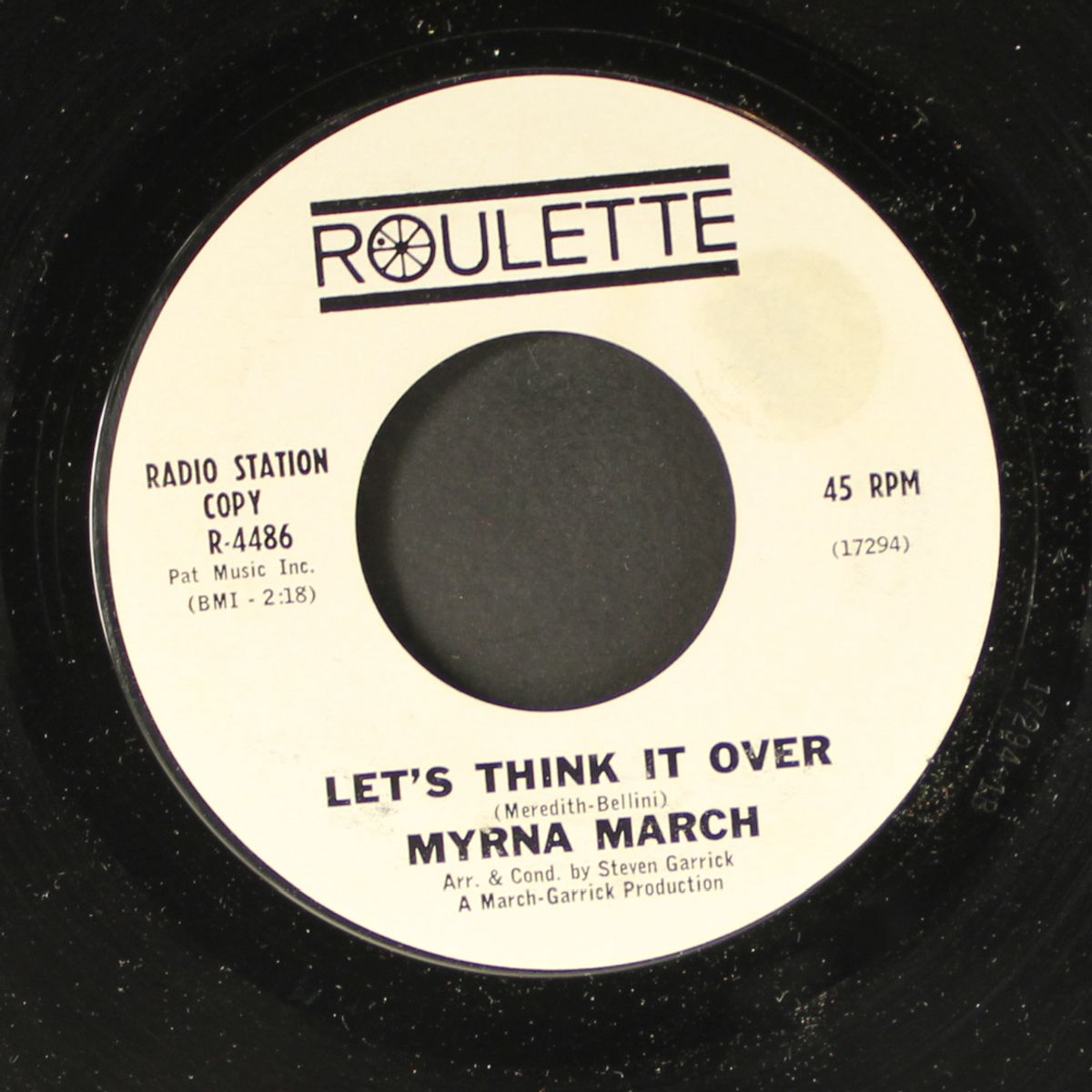 baby / let's think it over by MYRNA MARCH