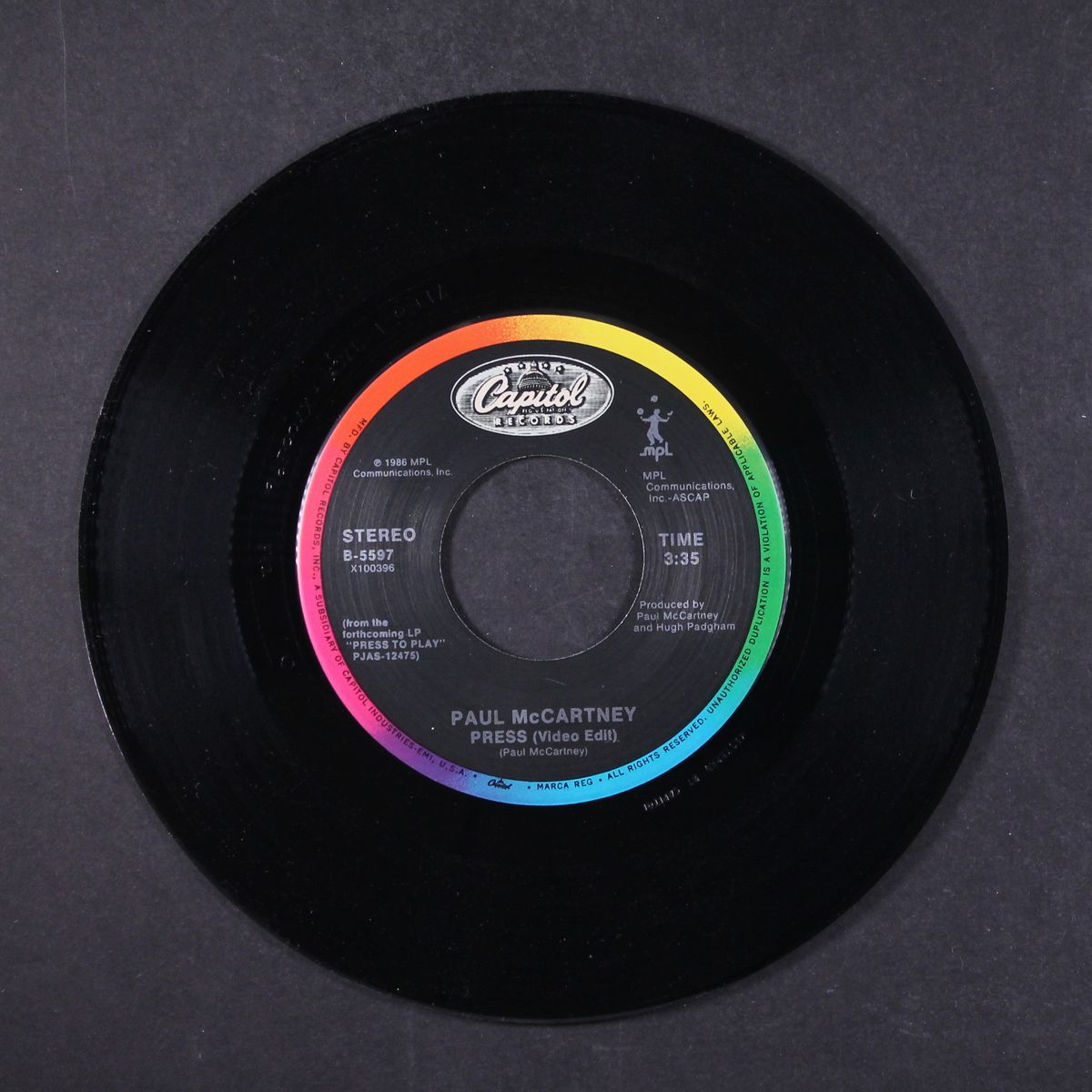 press by PAUL MCCARTNEY