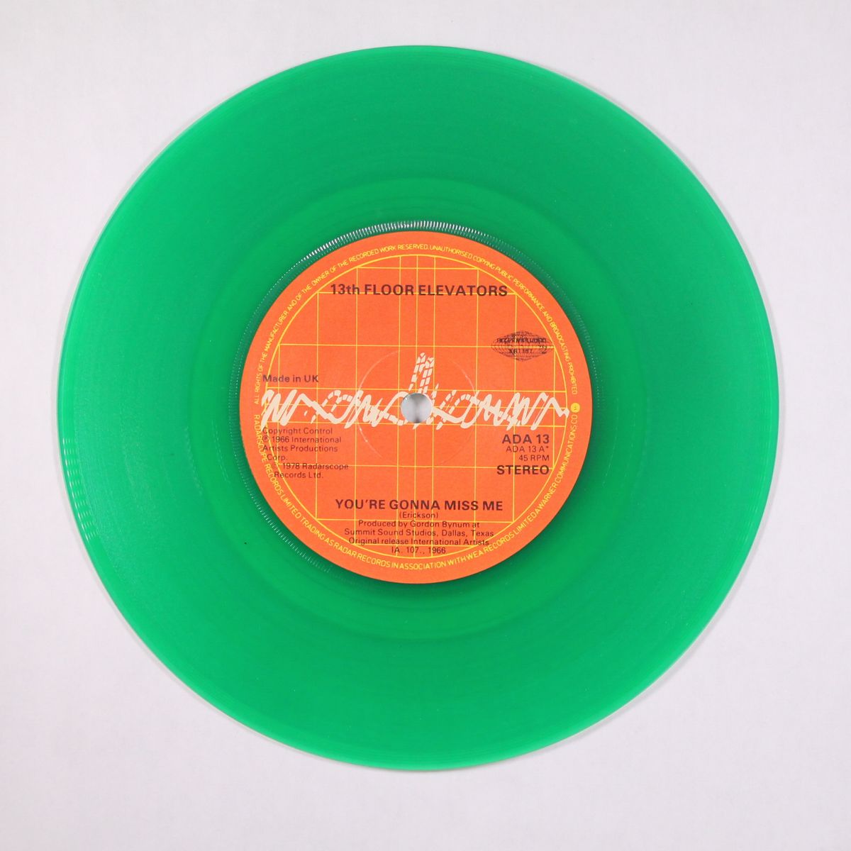 you're gonna miss me / tried to hide by THIRTEENTH FLOOR ELEVATORS