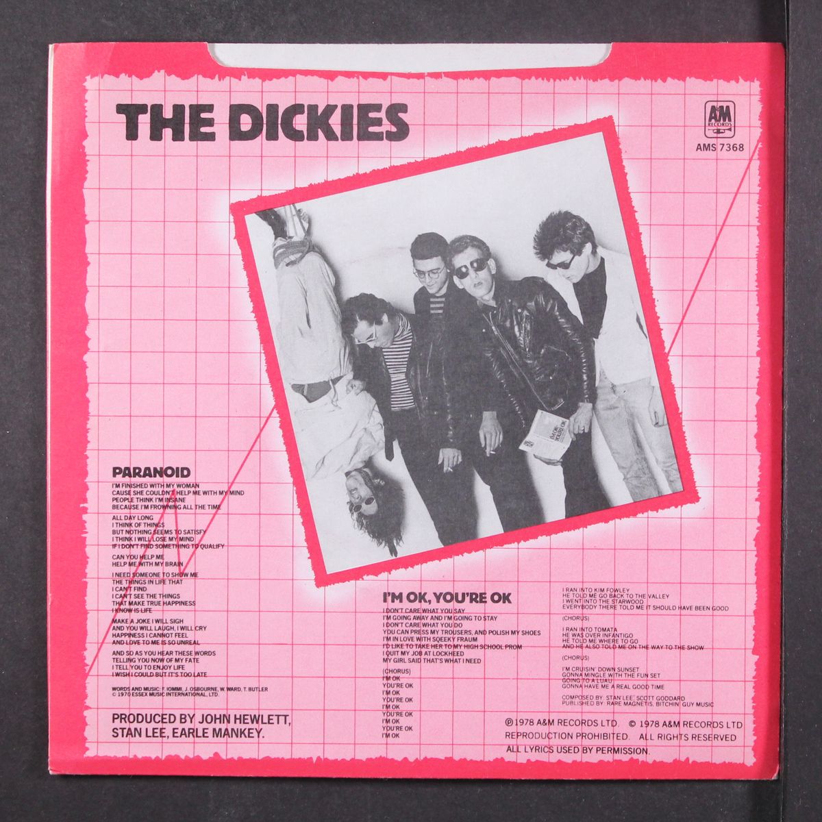 paranoid / i'm ok you're ok by DICKIES