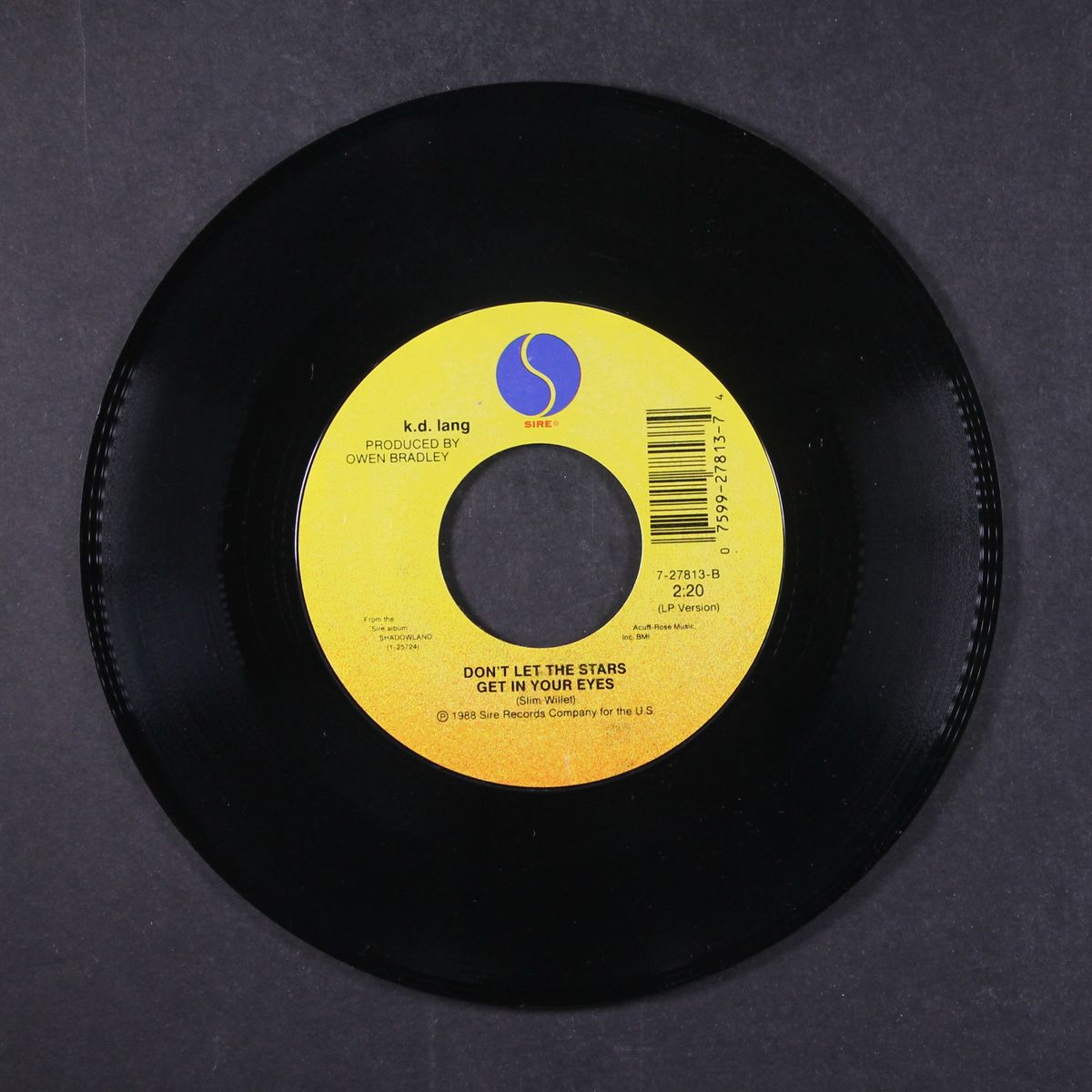 lock stock and teardrops / don't let the stars get in your eyes by K.D. LANG