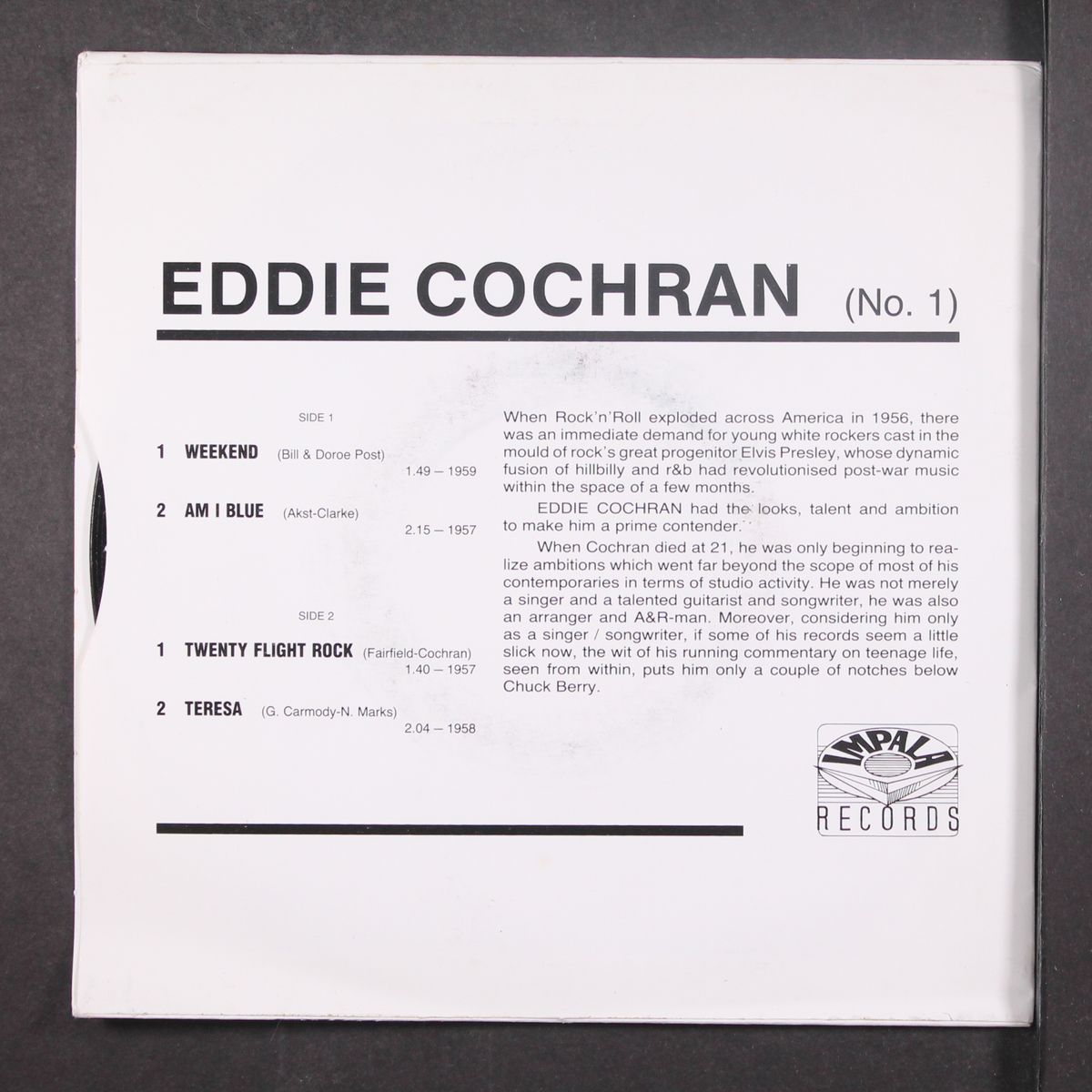 no. 1 by EDDIE COCHRAN