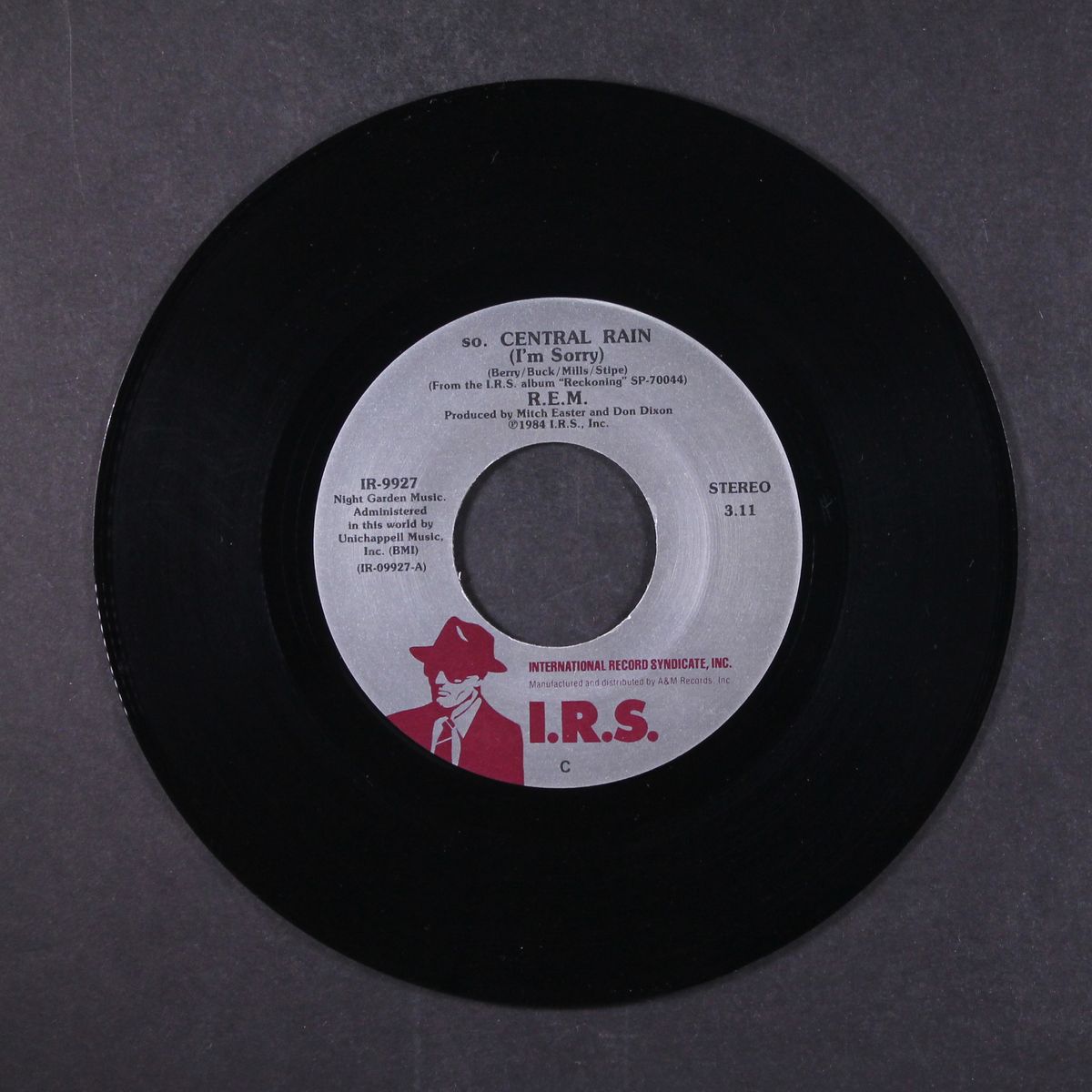 s. central rain (i'm sorry) / king of the road by R.E.M.