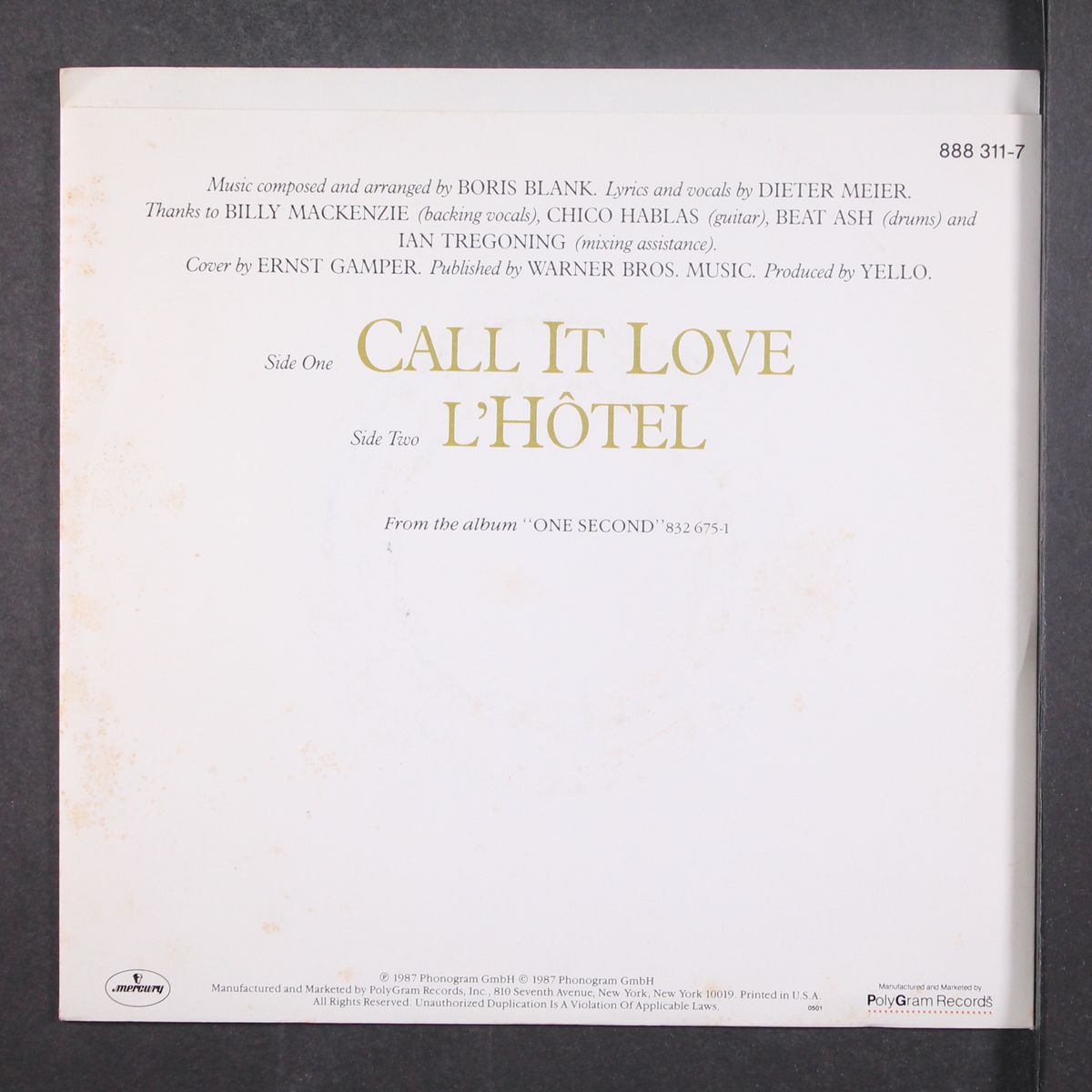 call it love by YELLO