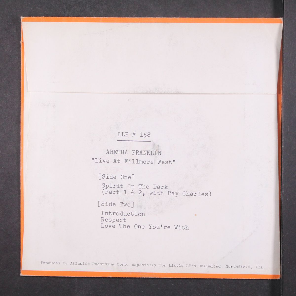 live at fillmore west by ARETHA FRANKLIN
