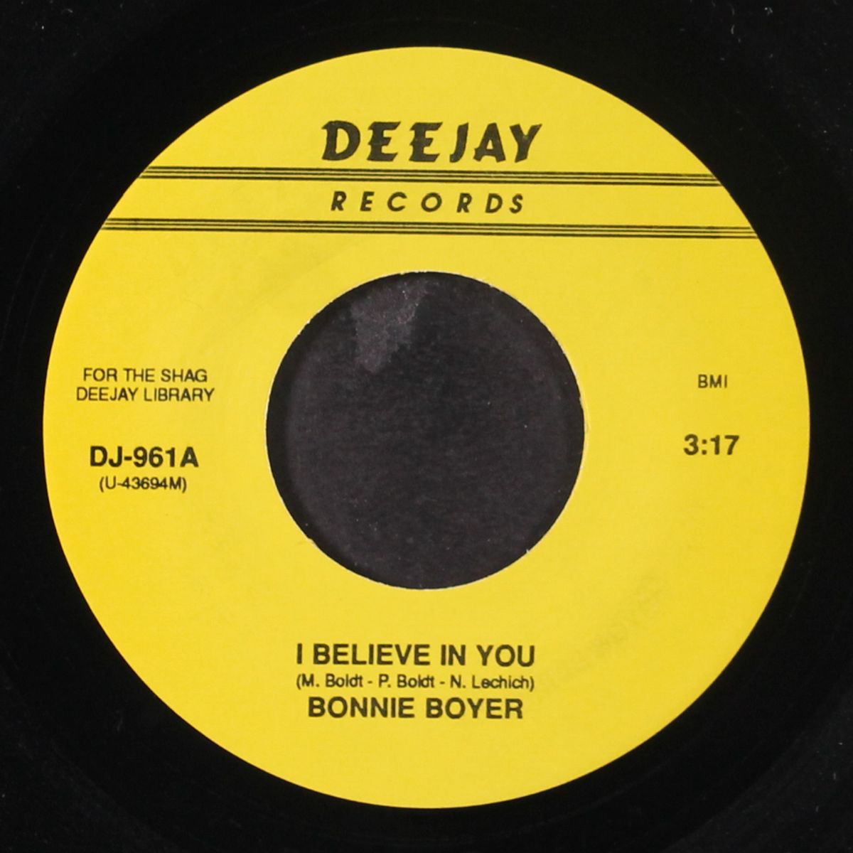 i believe in you / i believe in you by BONNIE BOYER / PERCY SLEDGE
