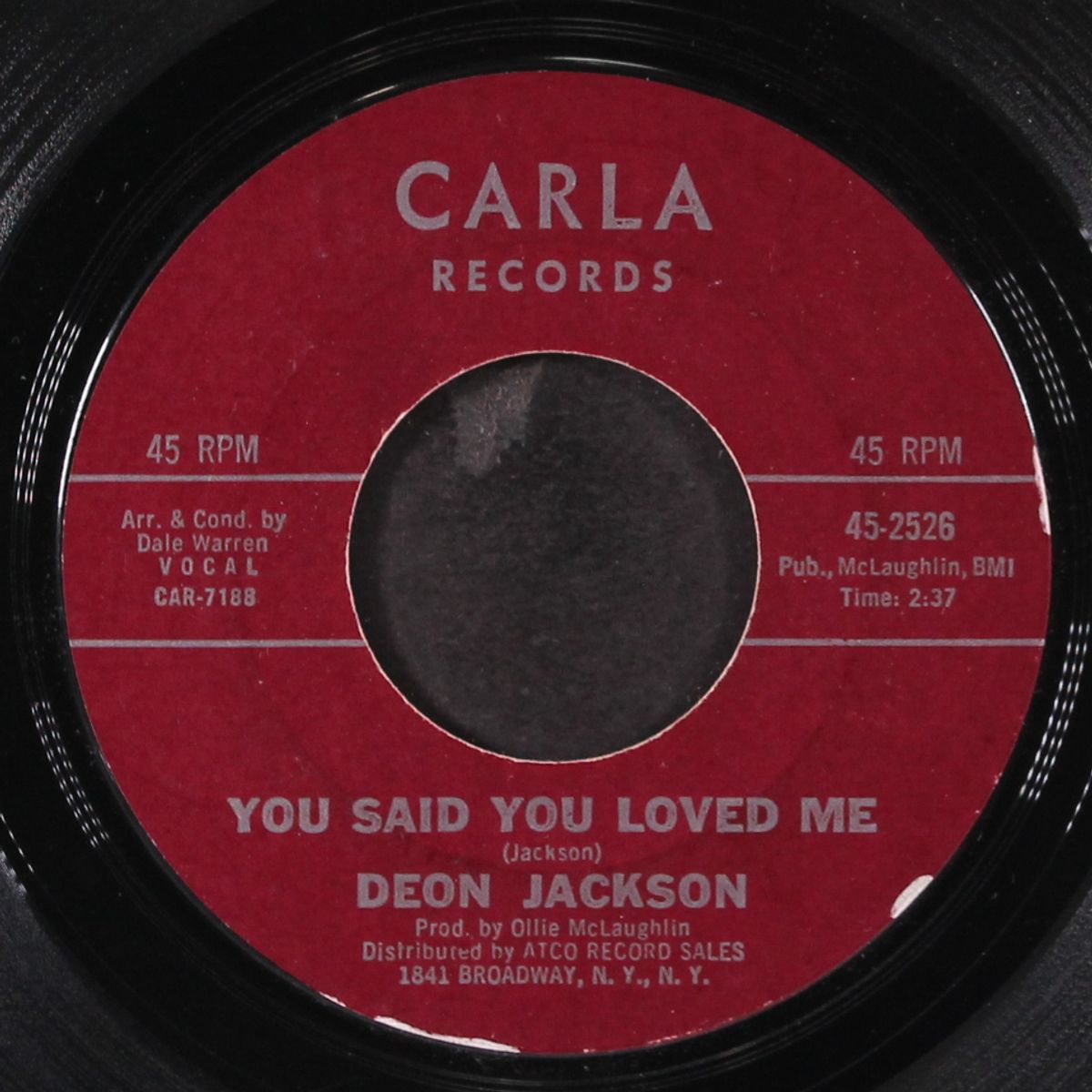 love makes the world go round / you said you loved me by DEON JACKSON