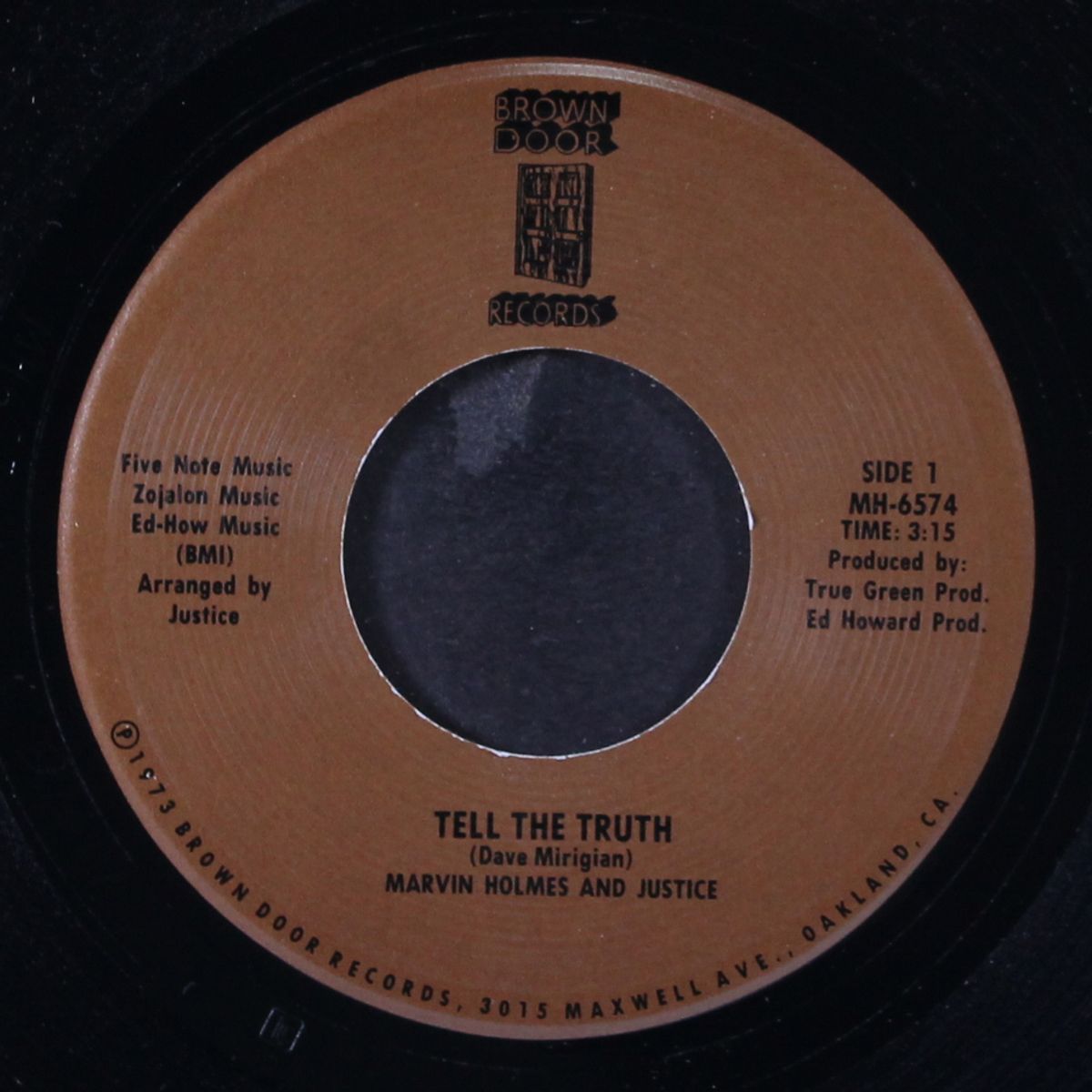 tell the truth / summer of '73 by MARVIN HOLMES & JUSTICE