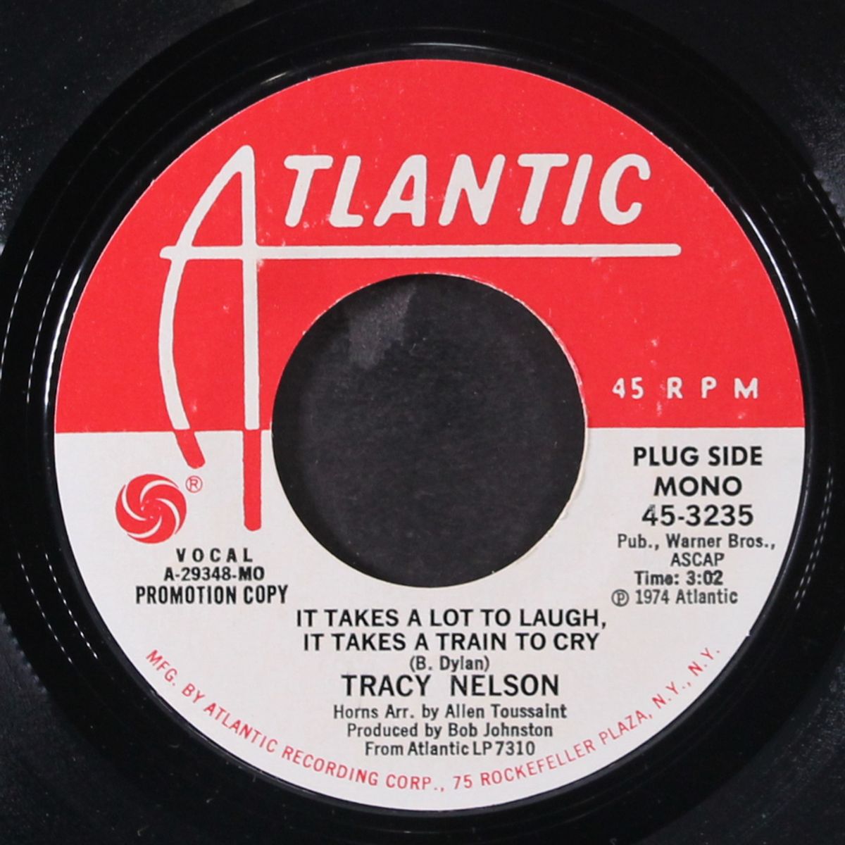 it takes a lot to laugh, it takes a train to cry / mono by TRACY NELSON