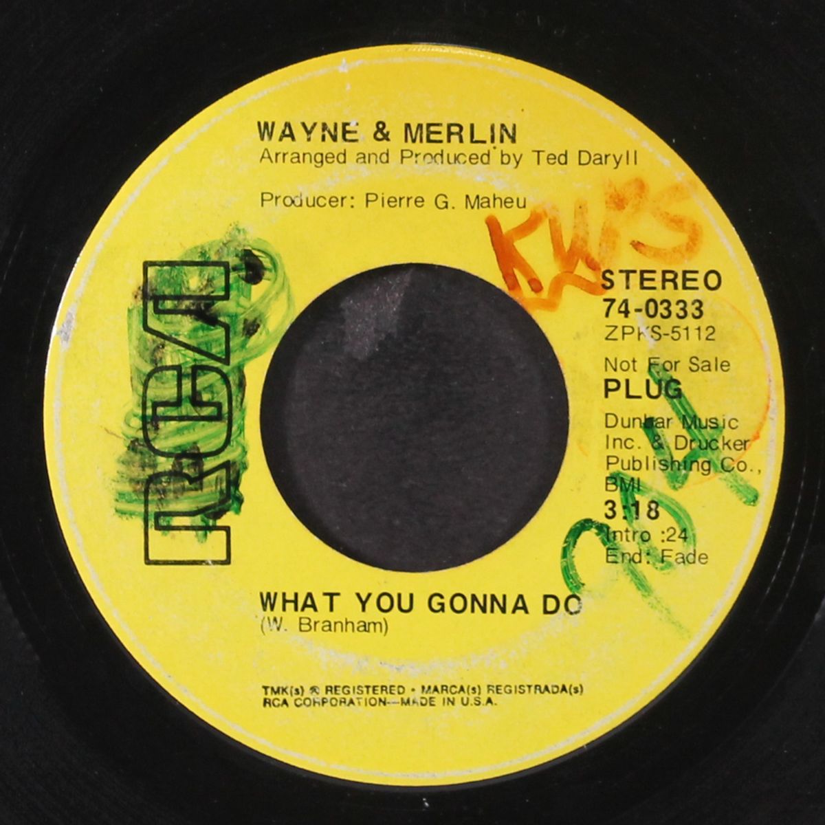 what you gonna do / she's gotta be mine by WAYNE & MERLIN