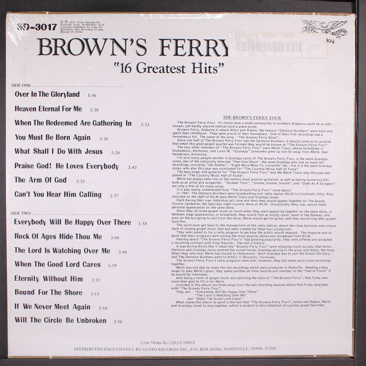 16 greatest hits by BROWN'S FERRY FOUR