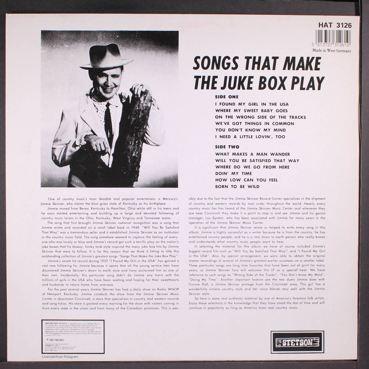 songs that make the juke box play by JIMMIE SKINNER