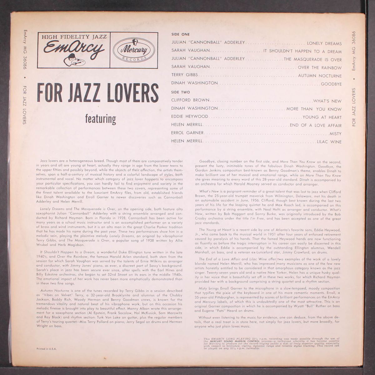 for jazz lovers by VARIOUS