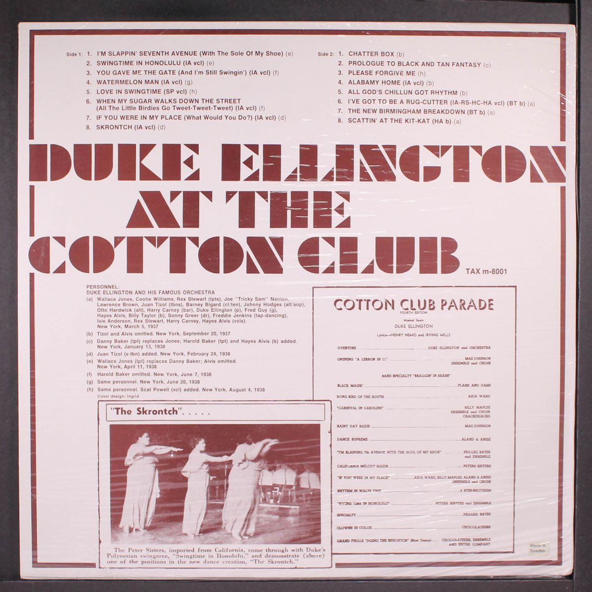 at the cotton club by DUKE ELLINGTON