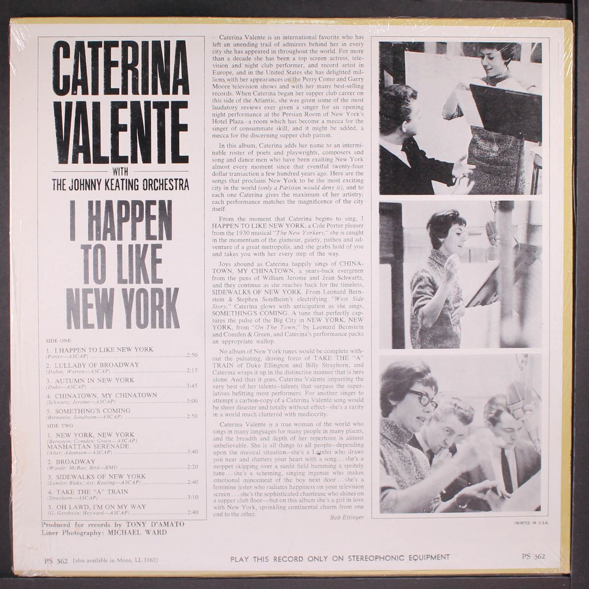 i happen to like new york by CATERINA VALENTE